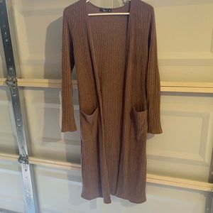 Brown cardigan